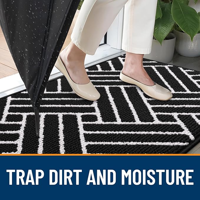 OLANLY Indoor Door Mat, 48x32 Inch, Dirt Resistant and Absorbent, Non-Slip - Image 2