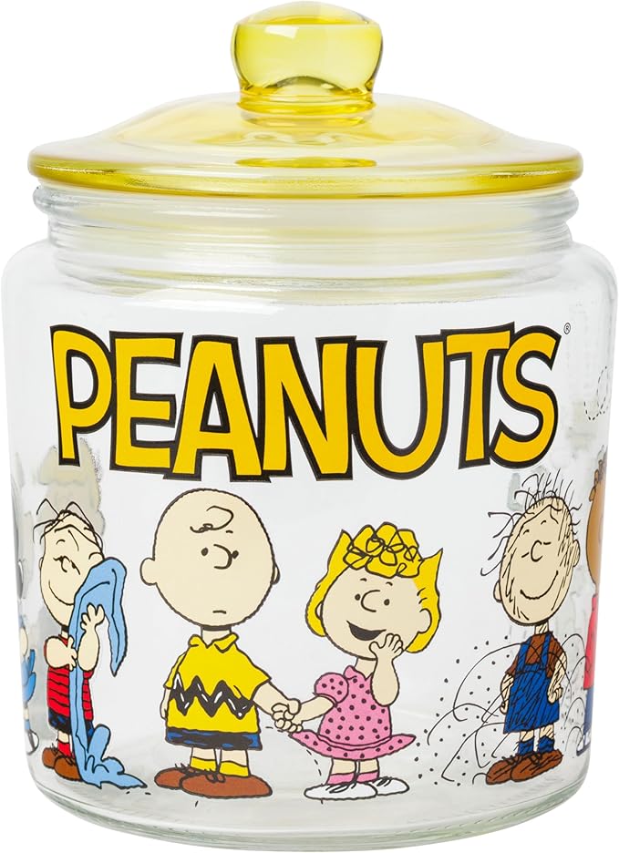 Silver Buffalo Peanuts Squad Featuring Charlie Brown, and Franklin Glass Cookie by SilverBuffalo