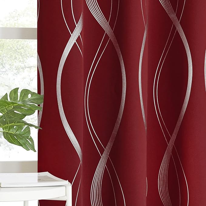 NICETOWN Blackout Curtains 84 inch Length 2 Panels Set, Noise Reducing Thermal by NICETOWN