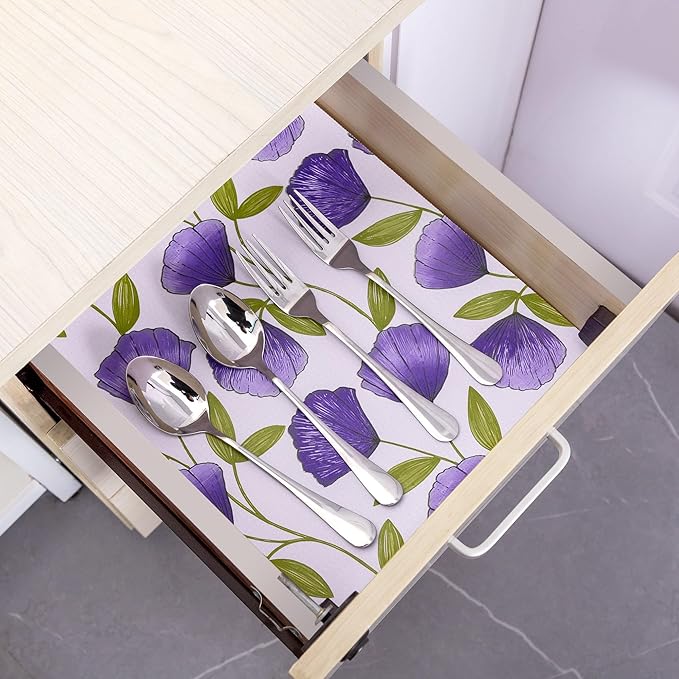 12" W x 120" L Floral Drawer and Shelf Liner - Image 6