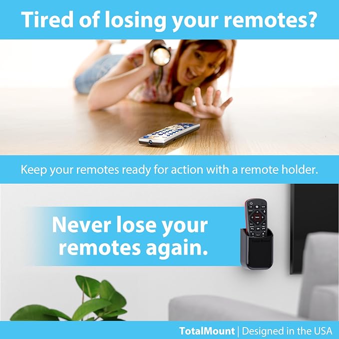 TotalMount Universal Remote Control Holders – Attach to Wall or Back of TV – - Image 2
