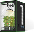 MELONFARM 32"x32"x63'' Grow Tent, High Reflective 600D Diamond Mylar Canvas by MELONFARM