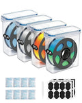 Filament Storage Box 4 Pack for 3D Printer Filament Storage Container Portable by Unknown