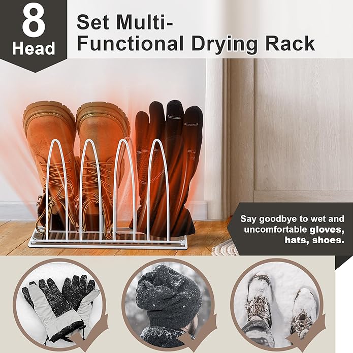 2 Pack Metal Shoe Drying Rack, and Glove Drying Rack, Dryer Racks - Image 4