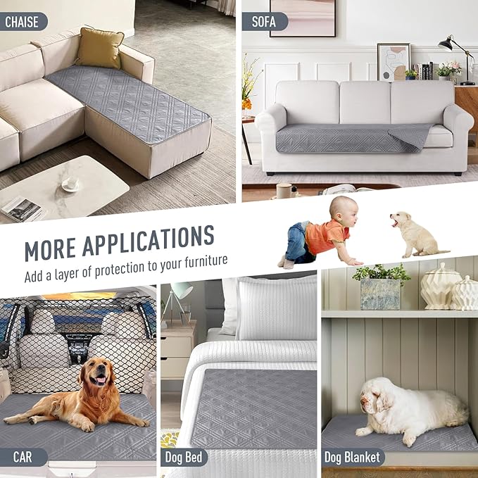 TAOCOCO 100% Waterproof Reversible Couch Cushion Cover - Image 5