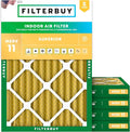 Filterbuy 12x16x2 Air Filter MERV 11 Superior Pet & Allergy Defense, by Filterbuy