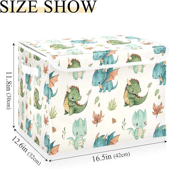 xigua Dragon Watercolor Storage Bins - Image 3
