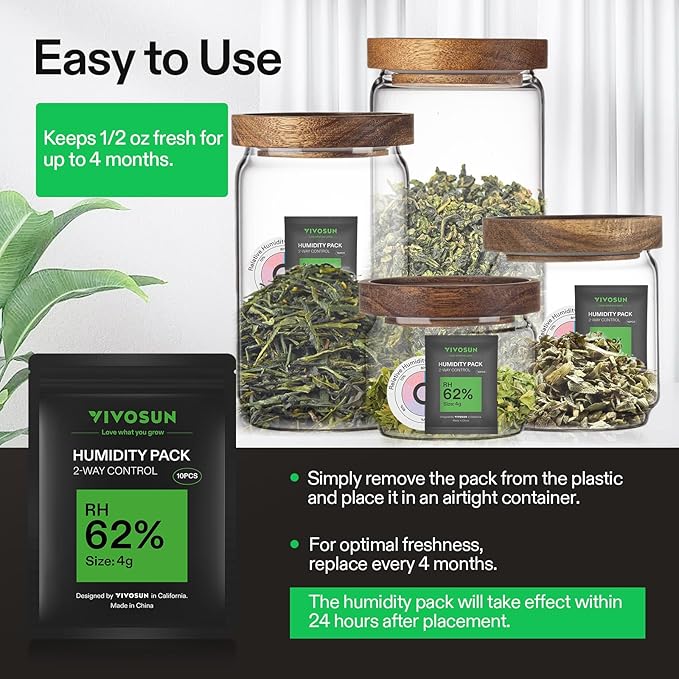 VIVOSUN Heavy Duty 2-in-1 Trimming Tray and 62% RH Two-Way Humidity Control - Image 9