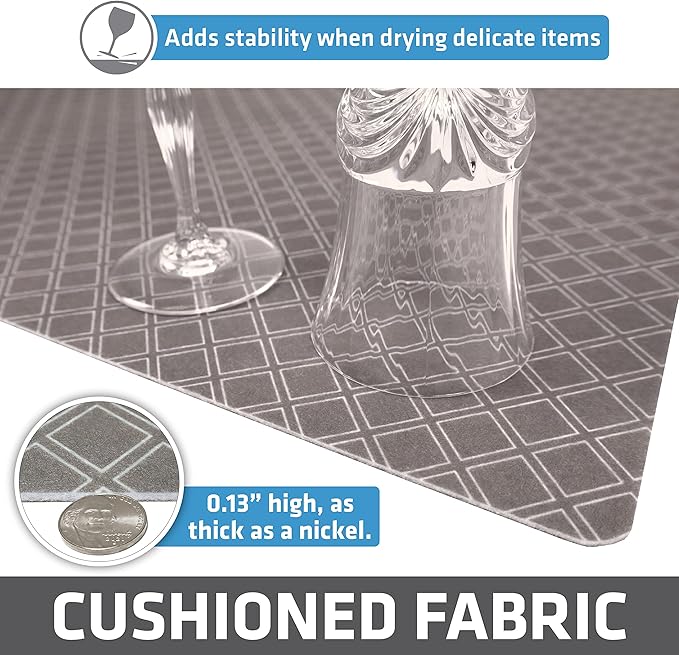 Drymate Premium Luxury Shelf & Drawer Liner, Thick Cushioned Fabric, - Image 5