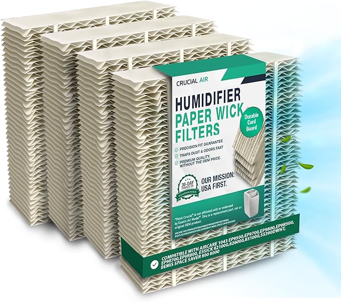 4 Replacement Humidifier Paper Wick Filters Compatible by ThinkCrucial