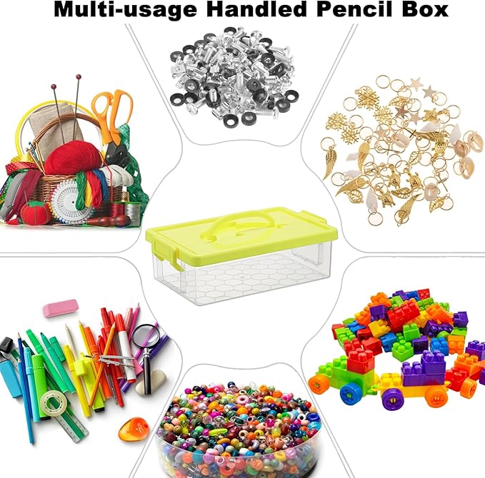 BTSKY 1-Pack Clear Plastic Storage Box - Image 4