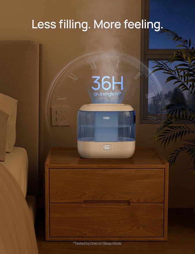 Dreo Smart Humidifiers for Bedroom-Filter Included, Top Fill 4L Humidifier - Image 8