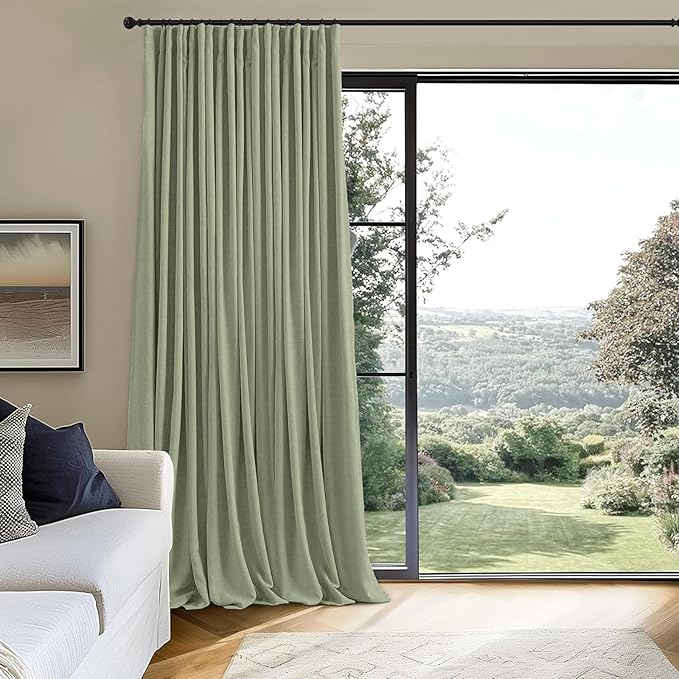 INOVADAY Thermal Sliding Door Curtains 100% Blackout Curtains - Image 3