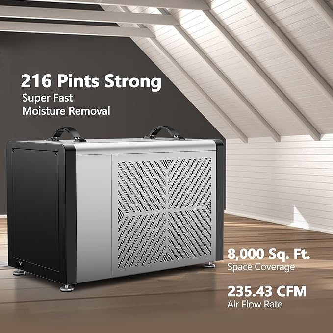 Yaufey 216 Pints Commercial Dehumidifier - Image 2