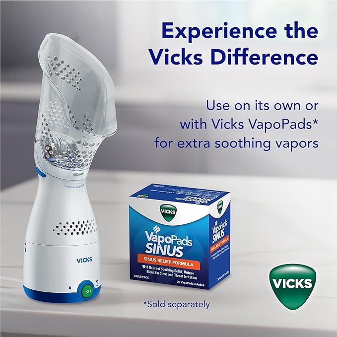 Vicks Sinus Inhaler, New & Improved Non-Medicated Steam Inhaler - Image 8