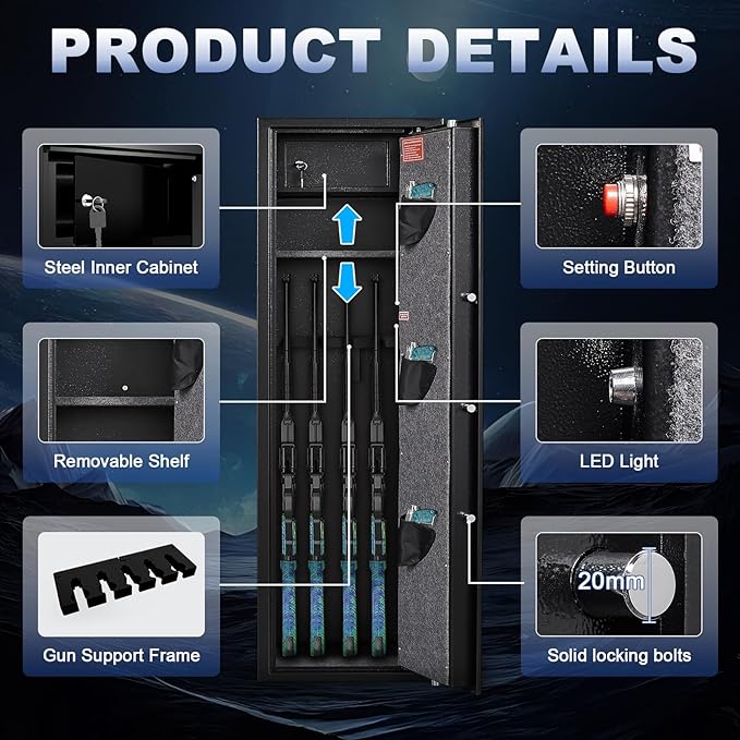 Marcree 8-10 Gun Safe, Gun Cabinets - Image 7