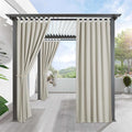 RYB HOME Outdoor Curtains for Patio Waterproof Tab Top Block Sunlight Thermal by RYBHOME