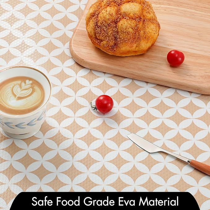 Cooyes Shelf Liner for Kitchen Cabinets – Non-Adhesive Waterproof EVA Liner for - Image 5