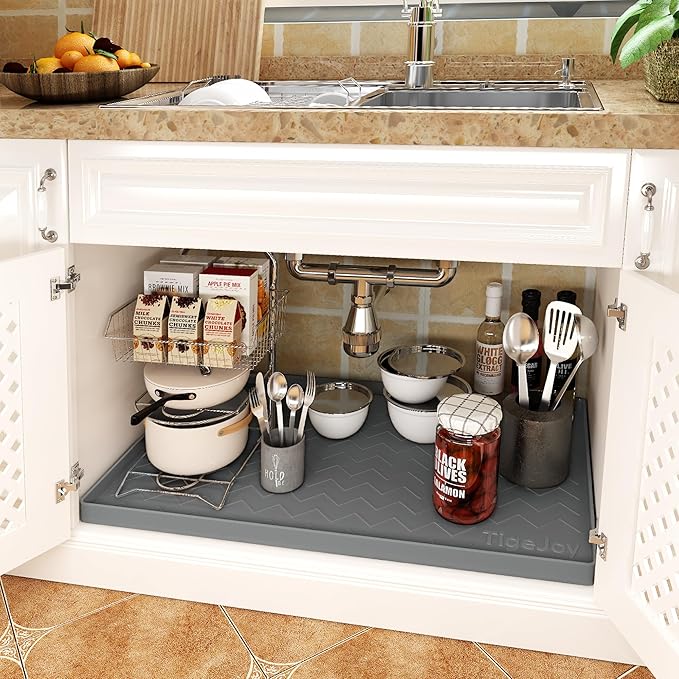 TigeJoy 37" x 22" Under Sink Mats - Image 3