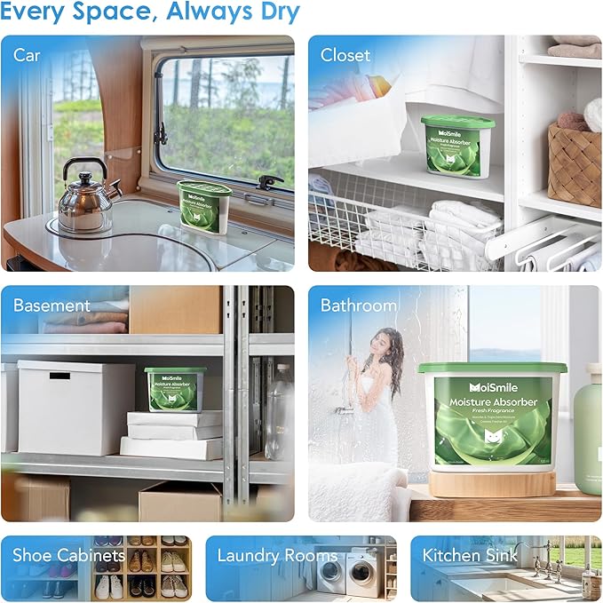 Moisture Absorbers, Efficient Fresh Scent Humidity Absorber ＆ Odor Eliminator - Image 8