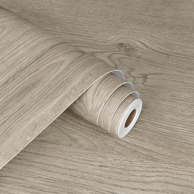 WESTICK Light Wood Contact Paper Brown Wood Grain Wallpaper Peel and Stick - Image 7