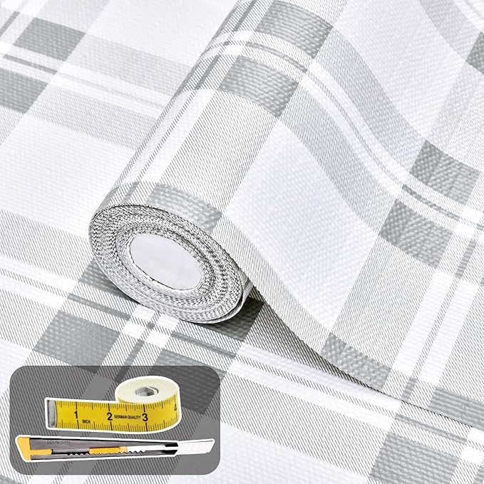 Drawer and Shelf Liner for Kitchen Cabinet: 17 in X 20 Ft Non Slip Waterproof by Kimhan