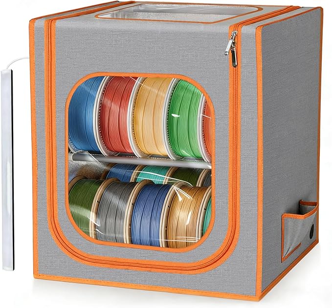 3D Printer Filament Storage Box- 2 Tiers Metal Filament Storage Rack by Specializedin3DPrinterUpgradeAccessories