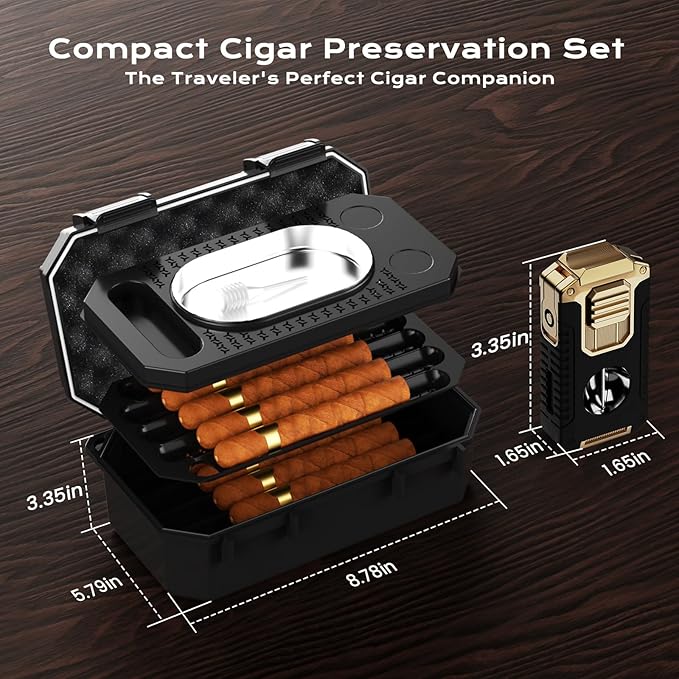 Travel Cigar Humidor Box set - Image 5