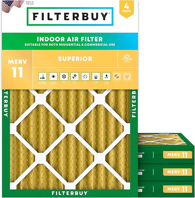 Filterbuy 30x32x2 Air Filter MERV 11 Superior Pet & Allergy Defense, by Filterbuy