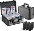Graded Card Storage Box, Trading Cards Slab Carrying Case, 3 Row Hard Sports by Unknown