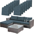 14Pcs Stretch Patio Cushion Covers Outdoor Couch Cover Replacement, Outdoor by CALBODE