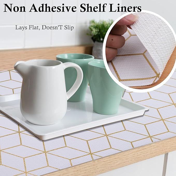 Shelf Liners for Kitchen Cabinets 20 Inch Wide X 20 Ft Non Adhesive Cabinet - Image 3
