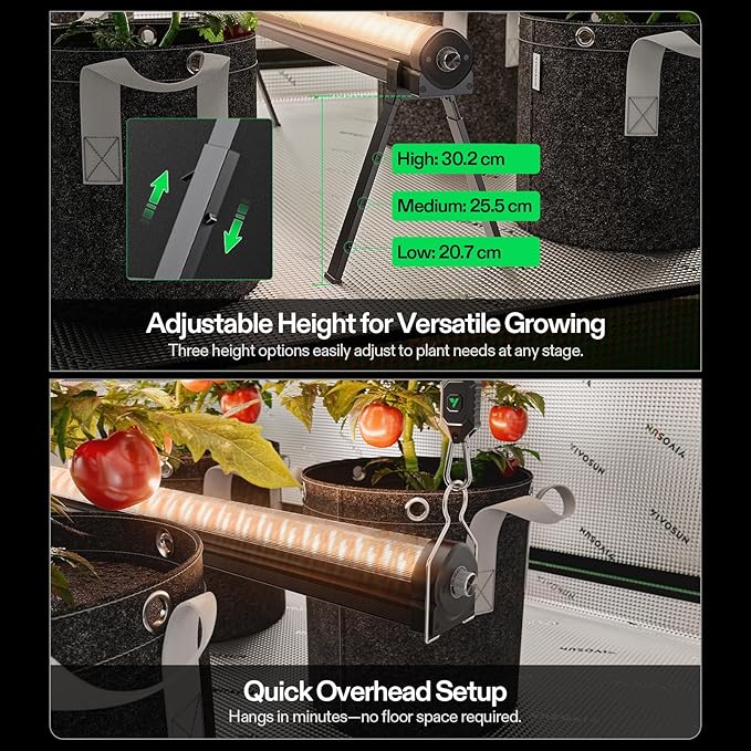 VIVOSUN LumaRay Under Canopy Grow Light, Full Spectrum Dimmable LED Grow Lights - Image 6