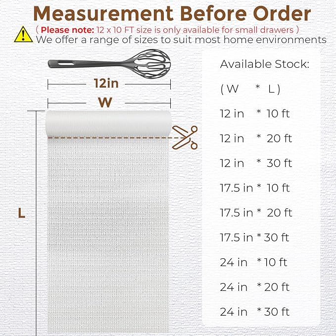 Coavas Extra Grip Thickened Shelf and Drawer Liner - Image 7