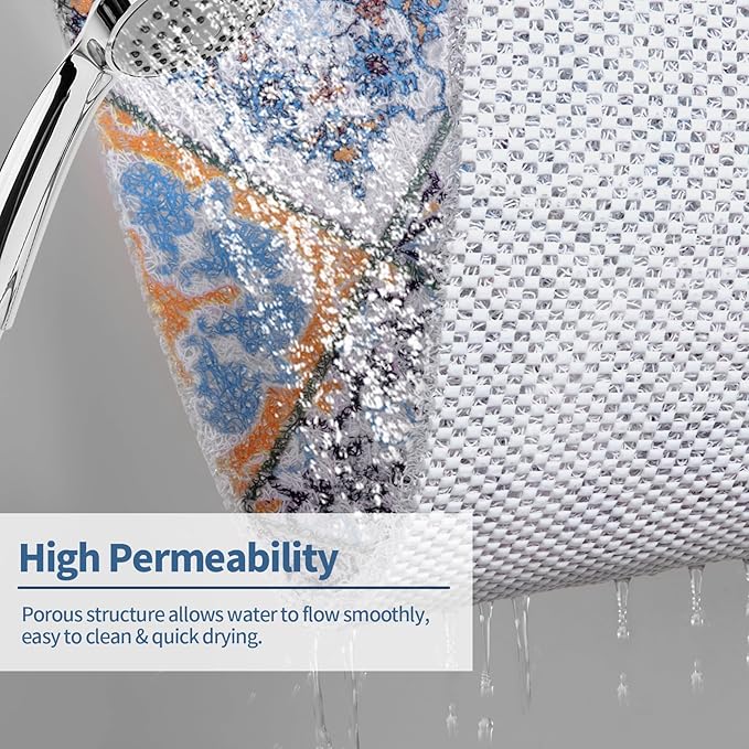 HOMBYS Square Shower Mat Non Slip 27x27 in, Shower Mat - Image 5