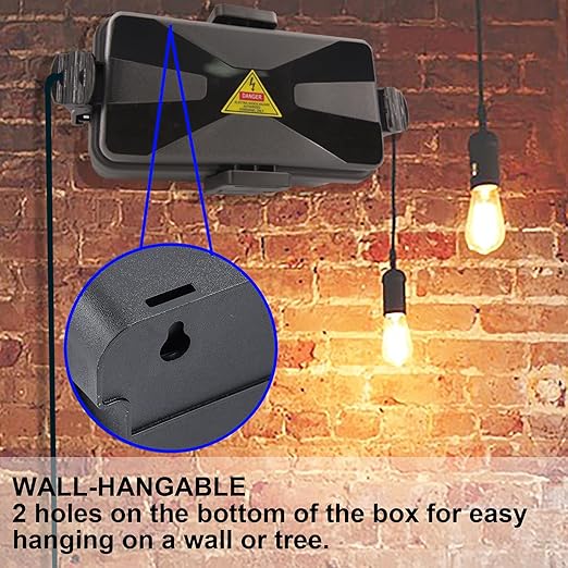 Outdoor Electrical Box Waterproof IP54-rated Outdoor Outlet Box Black Outdoor - Image 6
