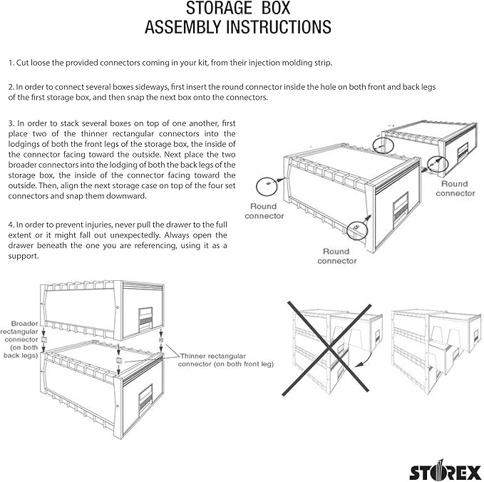 Storex, STX61106U01C, Archive Files Storage Box, 1 / Each - Image 8