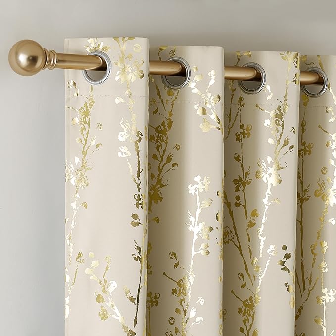 NICETOWN 100% Blackout Beige Curtains - Image 6