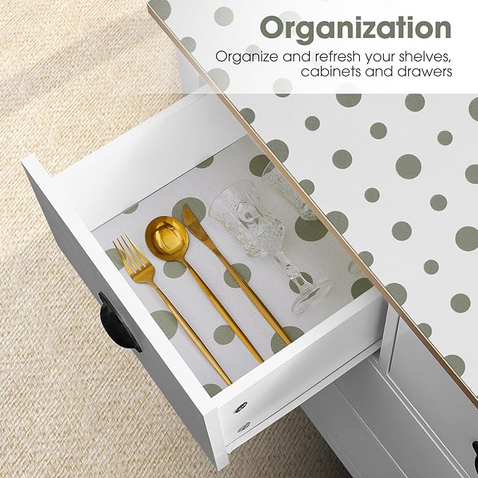 Drawer and Shelf Liner, Non-Slip Kitchen Cabinet Liners Non-Adhesive Thick - Image 6