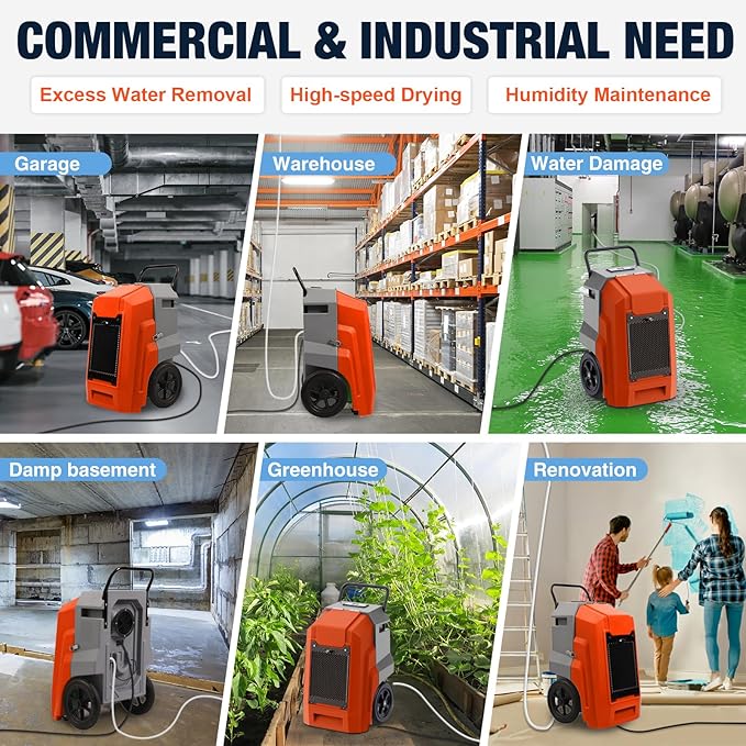 MOUNTO 180Pints LGR Industrial Dehumidifier - Image 7