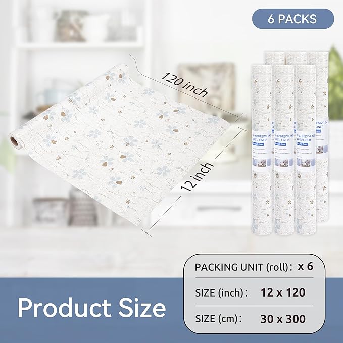 FIFTY FEET 12"x120" Non-Adhesive Shelf Liner - Image 5