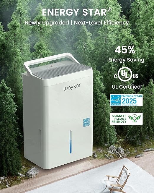 Waykar 6, 000 Sq. Ft. Energy Star 120 Pint Dehumidifier - Image 3