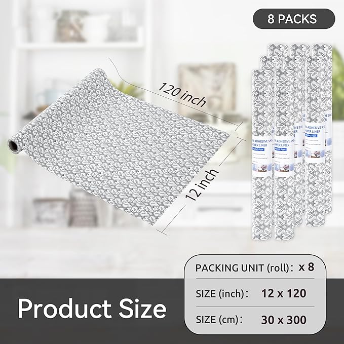 FIFTY FEET 12"x120" Non-Adhesive Shelf Liner - Image 5