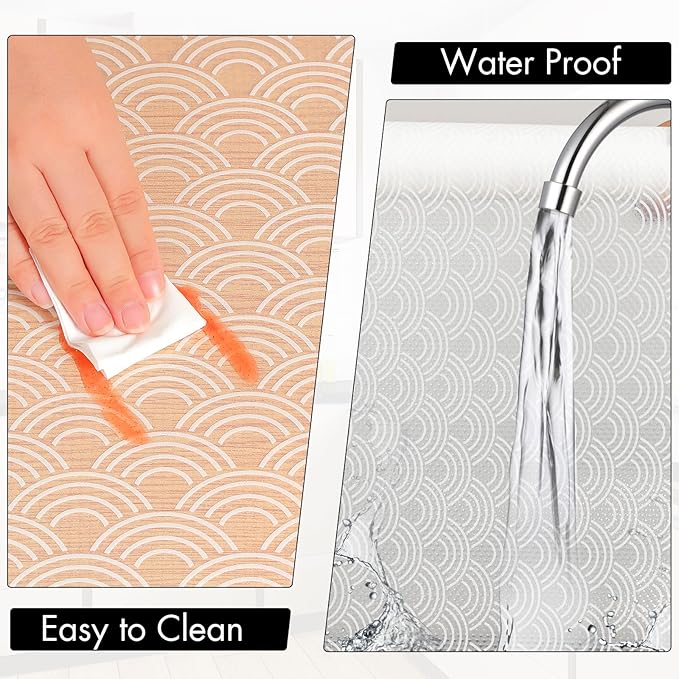 Cooyes Shelf Liners for Kitchen Cabinets – Non Adhesive Drawer and Cabinet Liner - Image 5