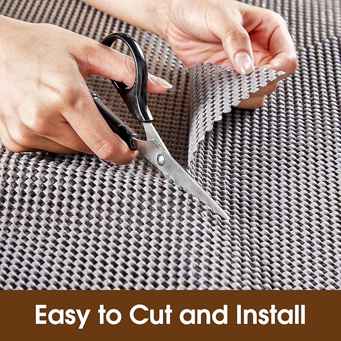 Shelf Liner for Kitchen Cabinet, Drawer Liners Non Slip Non Adhesive Thick Mat - Image 4