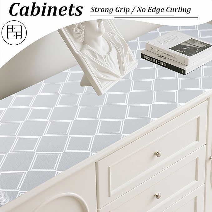 Drawer Liners for Kitchen Cabinets Non Adhesive Shelf Liner 15 Inch X 20 Ft - Image 9
