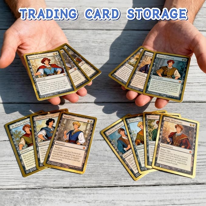 EXYGLO Trading Card Storage Box 25 Pack 700 Count 20pt, 14.2x4.1x3.2 Inch White - Image 5