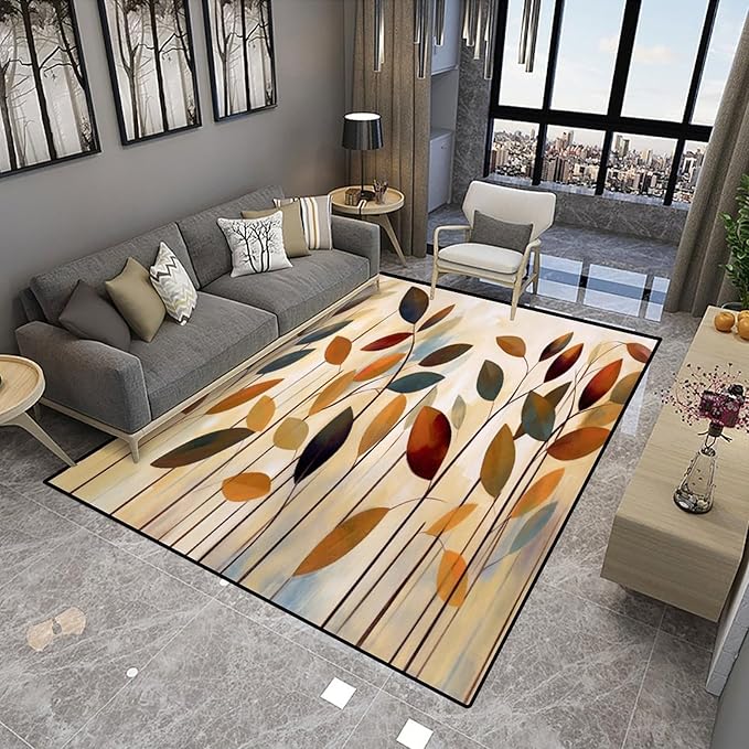 Vintage Leaf Printing Patterns Broadloom - Image 4