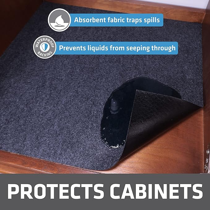 Drymate Premium Under Sink Mat, Waterproof Cabinet Protection Mats - Image 2