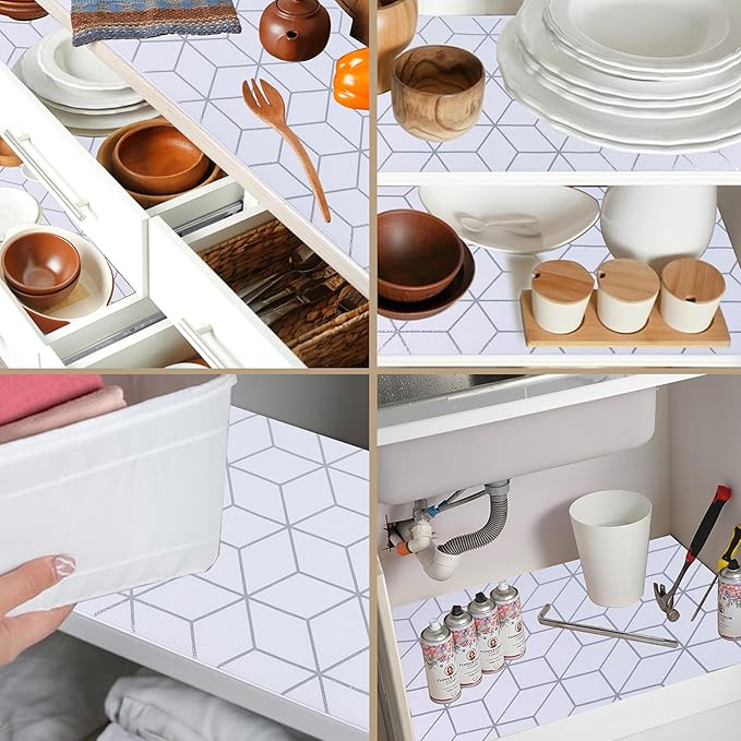 Shelf Drawer Liner Non Slip 10 Inch Wide X 20 Ft Non Adhesive Kitchen Cabinet - Image 2